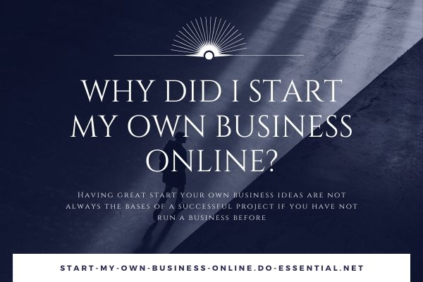 Start my own business online